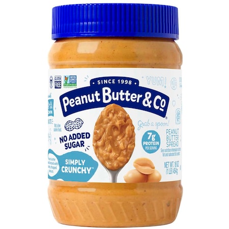 Peanut Butter & Co All Natural Simply Crunchy Peanut Butter Spread 16 oz., PK6 17010082